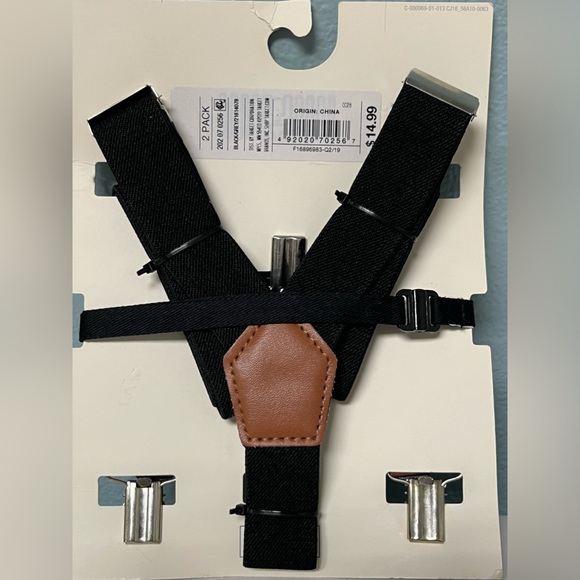 Cat and Jack children’s suspenders set with bow tie plaid print - Picture 3 of 4